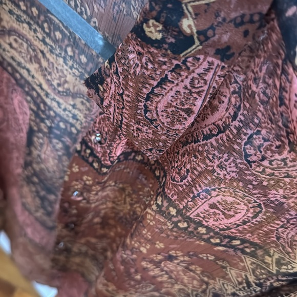 Zara sheer printed button down - Picture 2 of 2